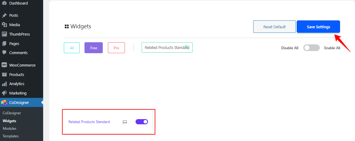 Related Products Standard