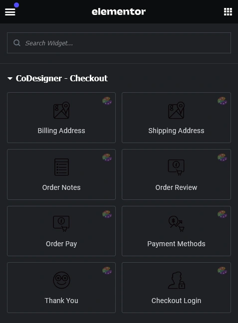 drag checkout widget